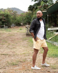 Mens Kono Short | Yellow Palaka