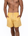 Mens Kono Short | Yellow Palaka