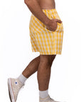 Mens Kono Short | Yellow Palaka