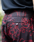 Nenea Shorts | Black & Red Likolani