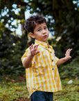 Keiki Palaka Shirt | Yellow