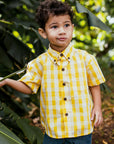 Keiki Palaka Shirt | Yellow
