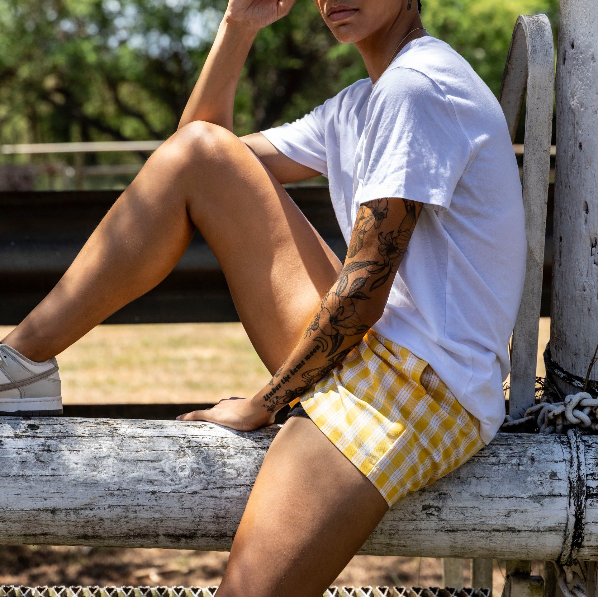 Womens Lolii Short | Yellow Palaka