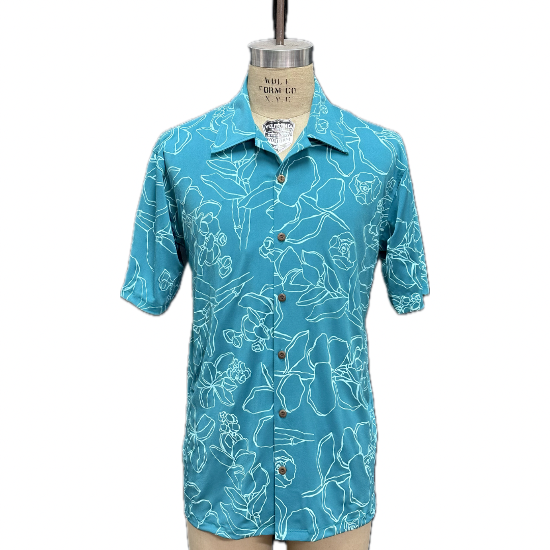 Classic Aloha Shirt | Teal Likolani