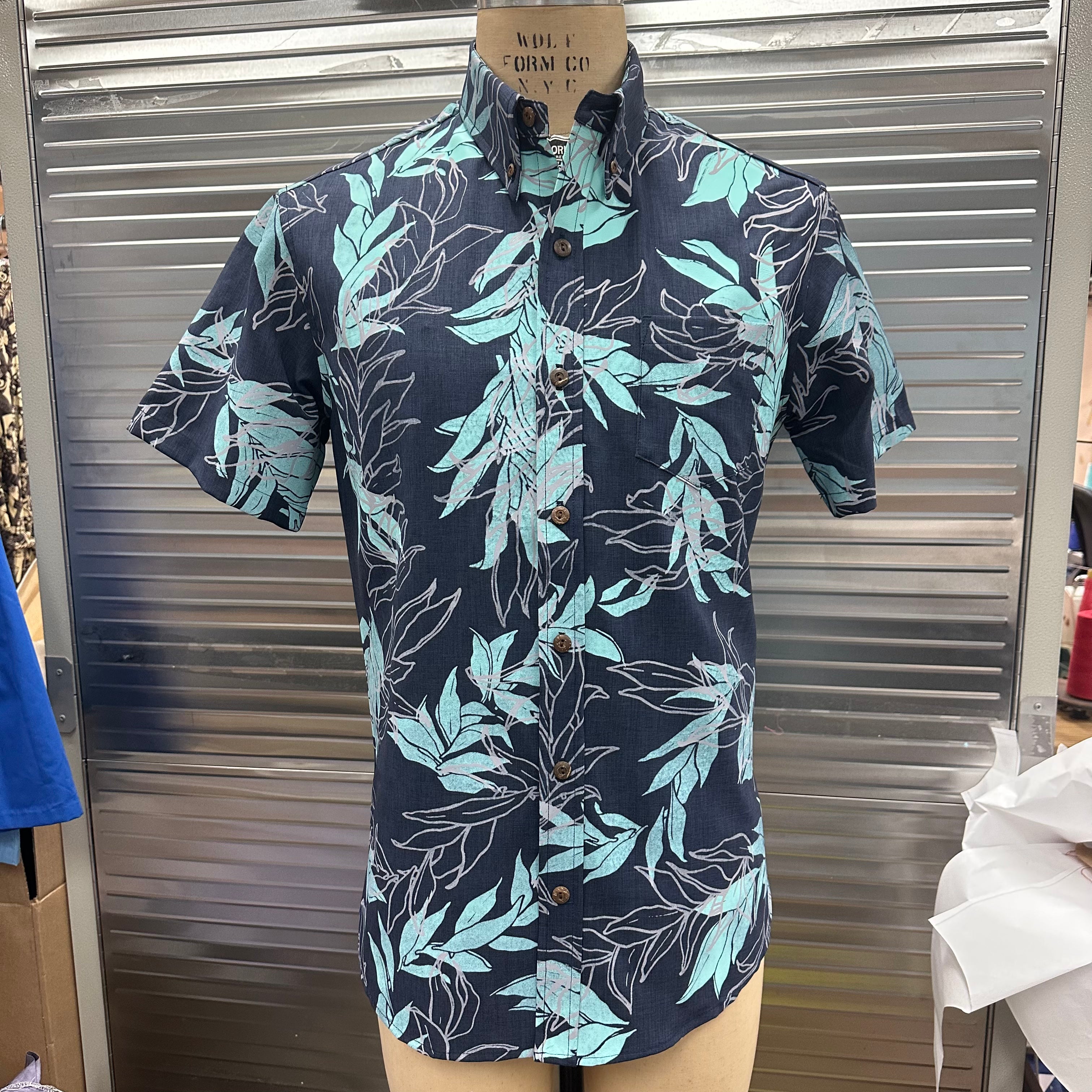 Kaopua Shirt | Maile Shadow | Aloha Blue