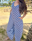 Palaka Romper | Navy Blue