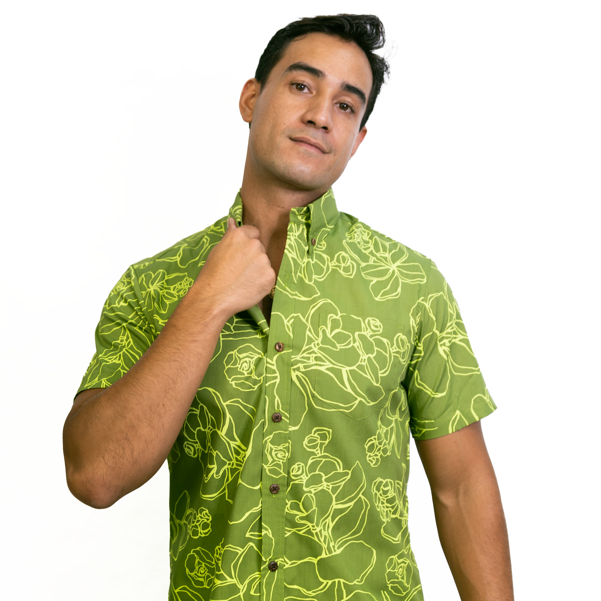 Kaopua Shirt | Olive Likolani