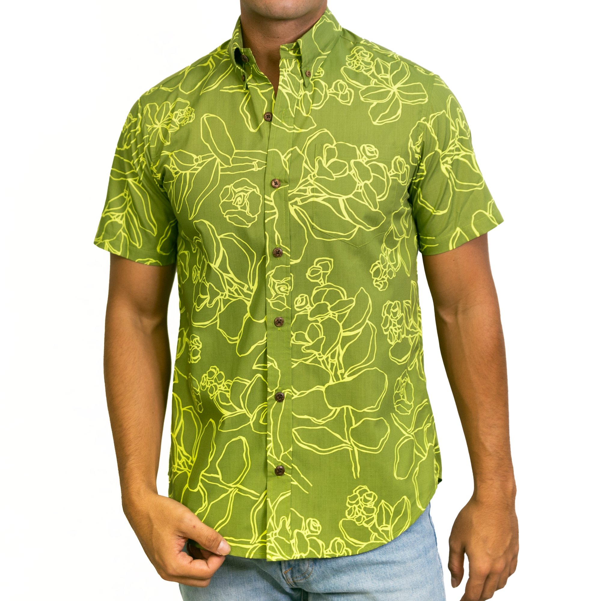 Kaopua Shirt | Olive Likolani