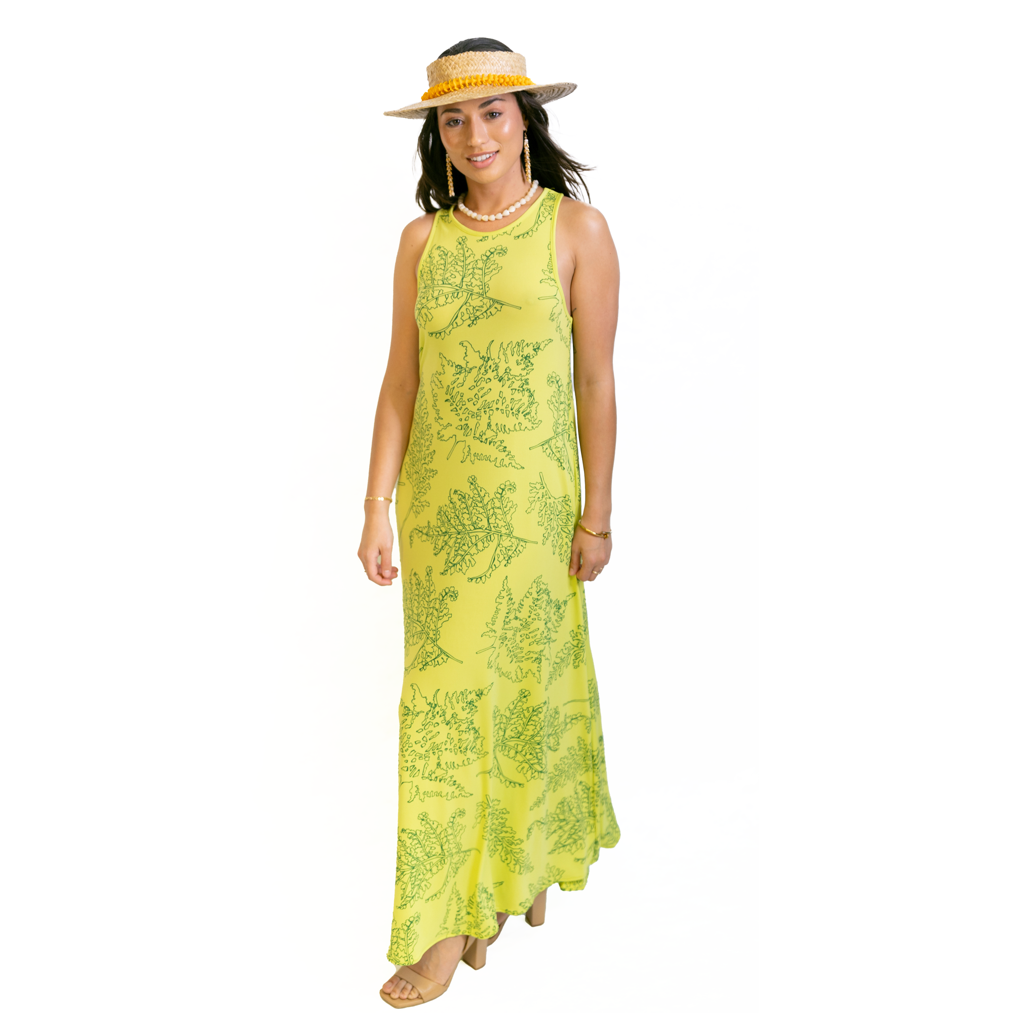 Anolani Maxi Dress | Lime Palaa