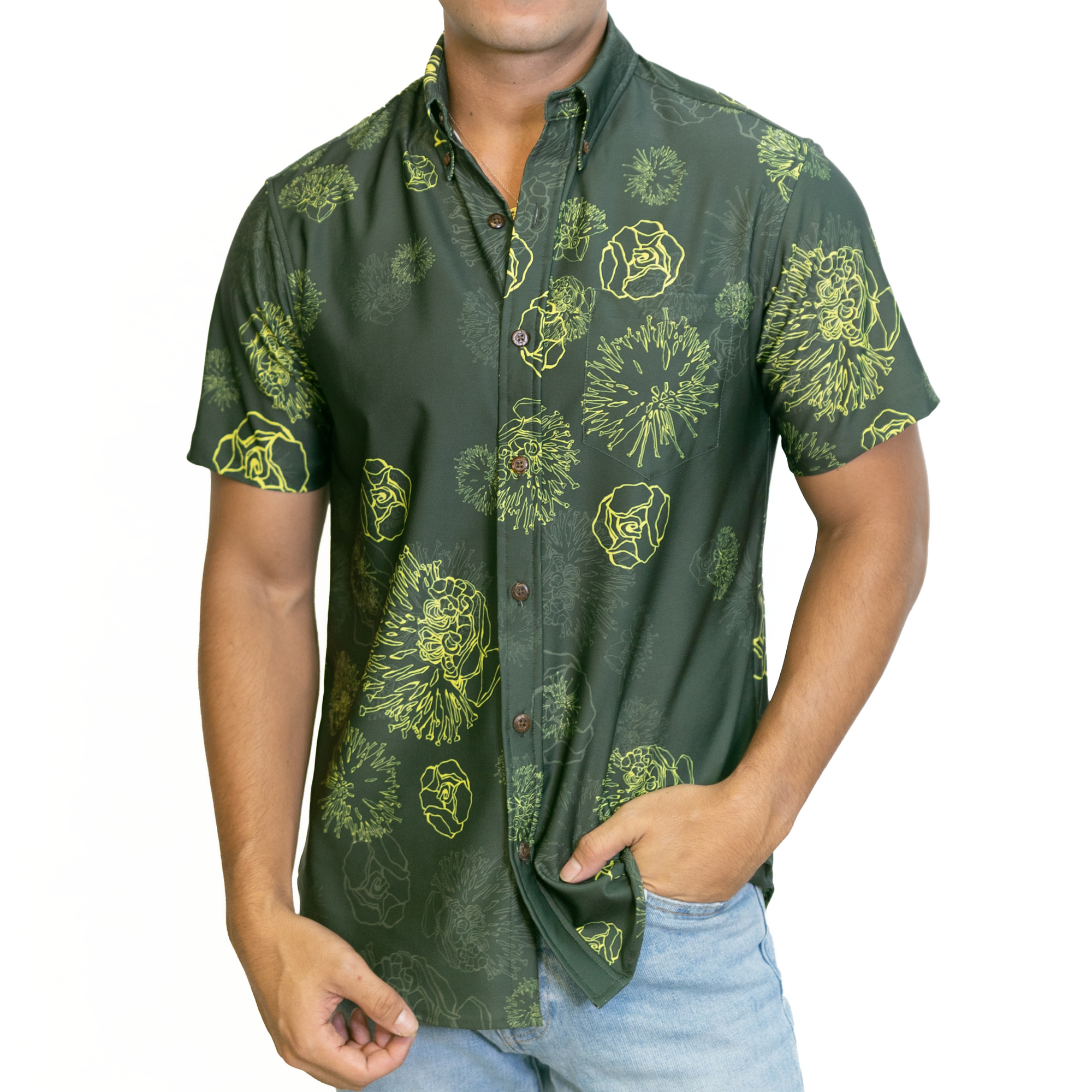 Kaopua Shirt | Forest Lehua Blossoms