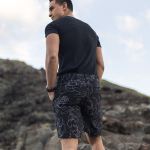 Nenea Shorts | Black & Charcoal Likolani