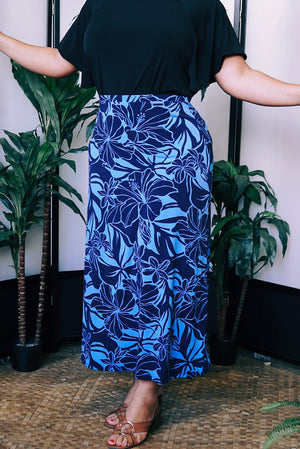 ʻApelila Skirt | Blue Hibiscus