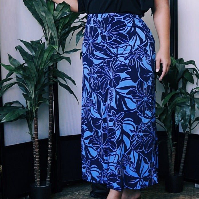 ʻApelila Skirt | Blue Hibiscus