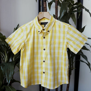 Keiki Palaka Shirt | Yellow