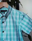 Keiki Palaka Shirt | Nukukikiwi Blue