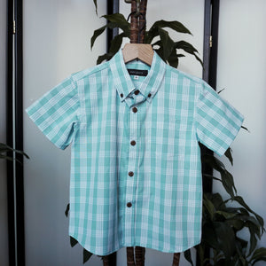 Keiki Palaka Shirt | Nukukikiwi Blue