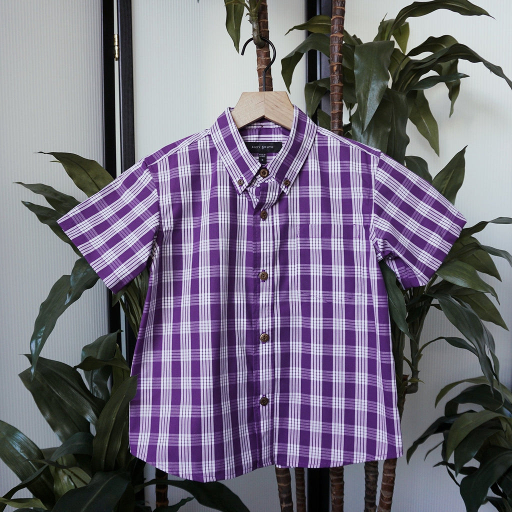 Keiki Palaka Shirt | Purple