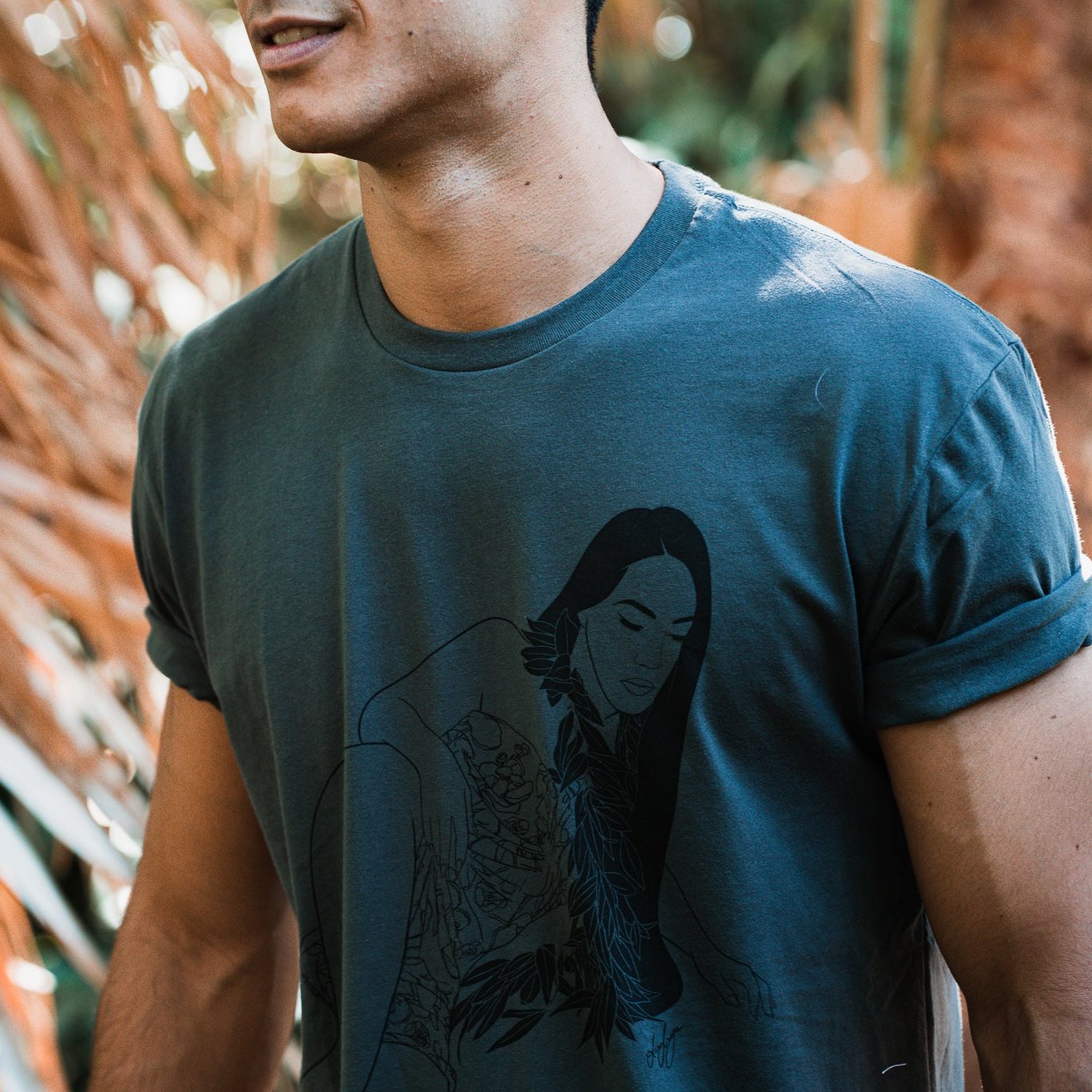 "Lounging" Tee | Grey & Black