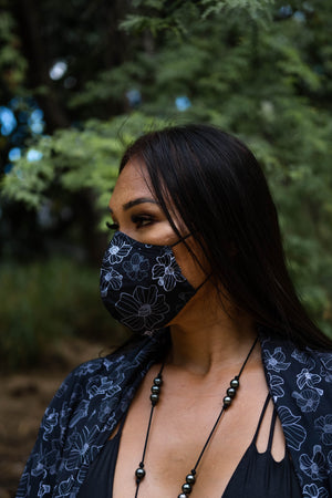ʻOpihi Mask | Black Puakenikeni